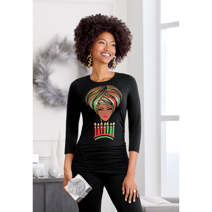 Kwanzaa Holiday Top, , large