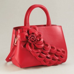 3D Sweep Floral Satchel , , large