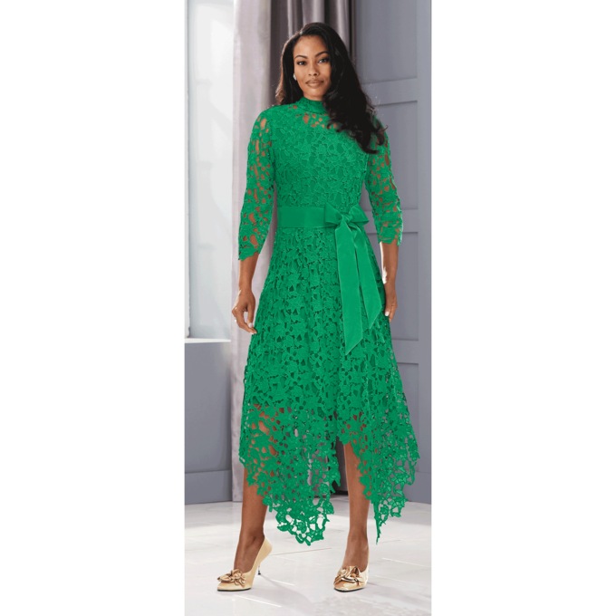 Kelly green deals lace dress