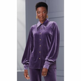 Vera Velvet Blouse, , large