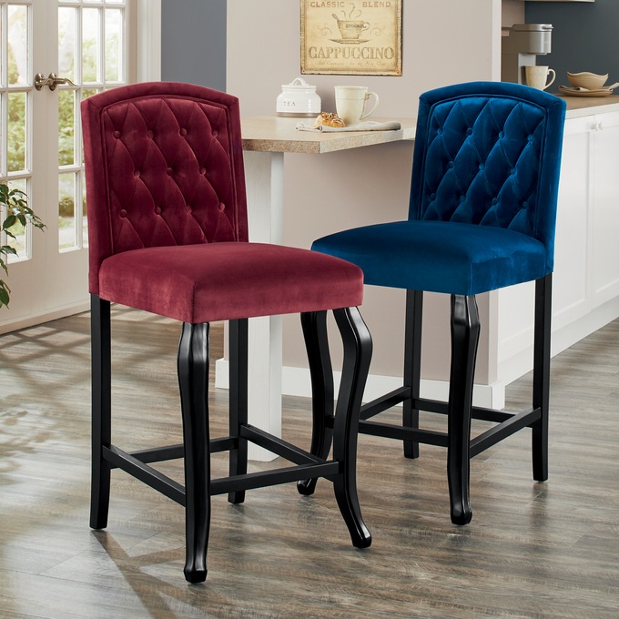 Henry Tufted Counter Stool, , large
