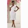 Aquanetta Allover Curly Sheath Dress, , large