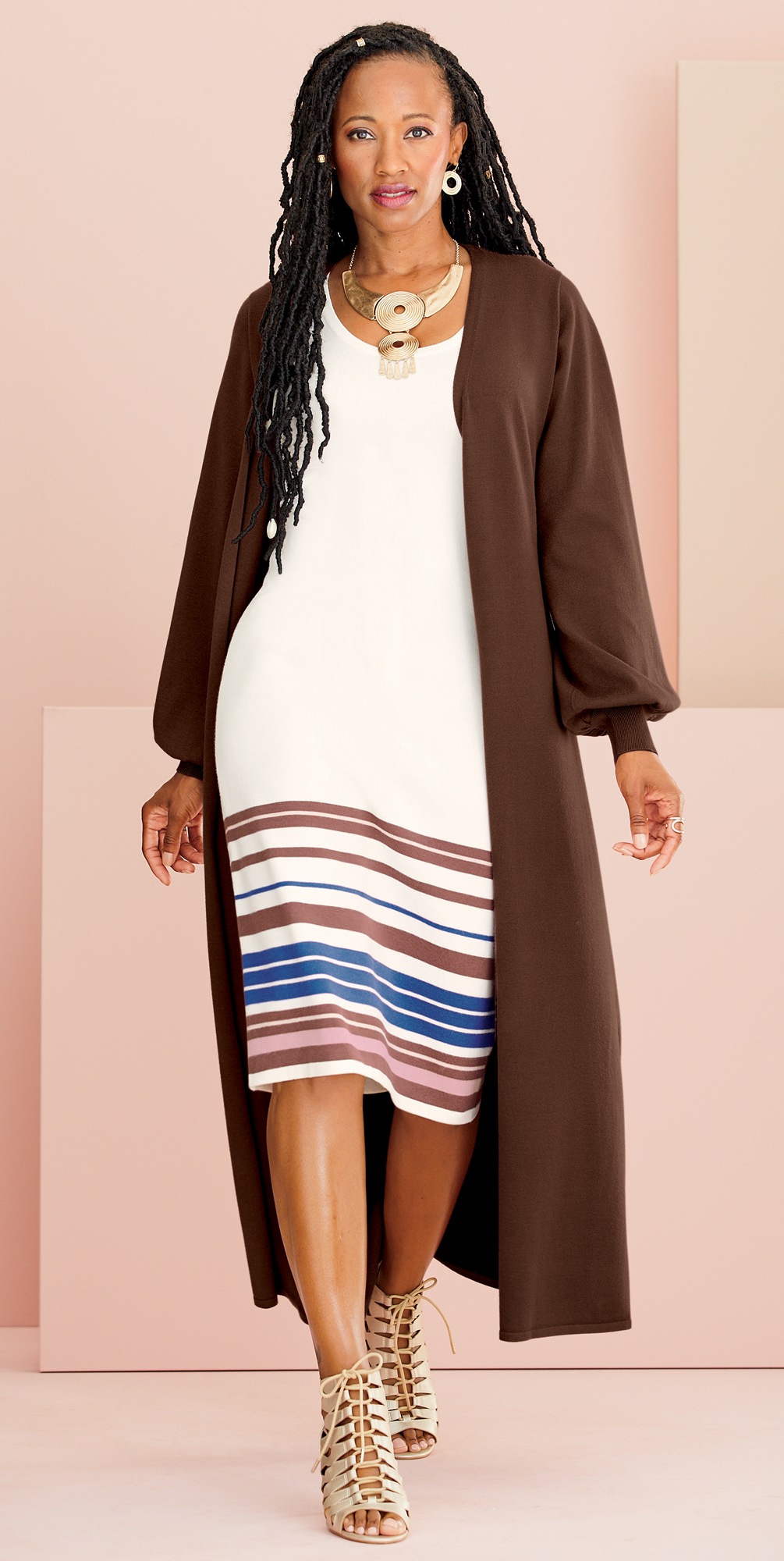 dress and coat