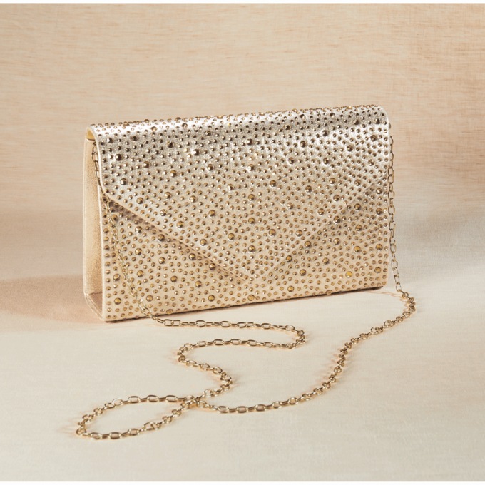 Lady Couture Bari Rhinestone Evening Clutch, , large