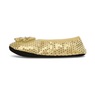 Women's Sequined Footie Slippers, , large