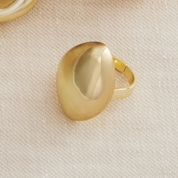 Bold Metal Adjustable Ring , , large
