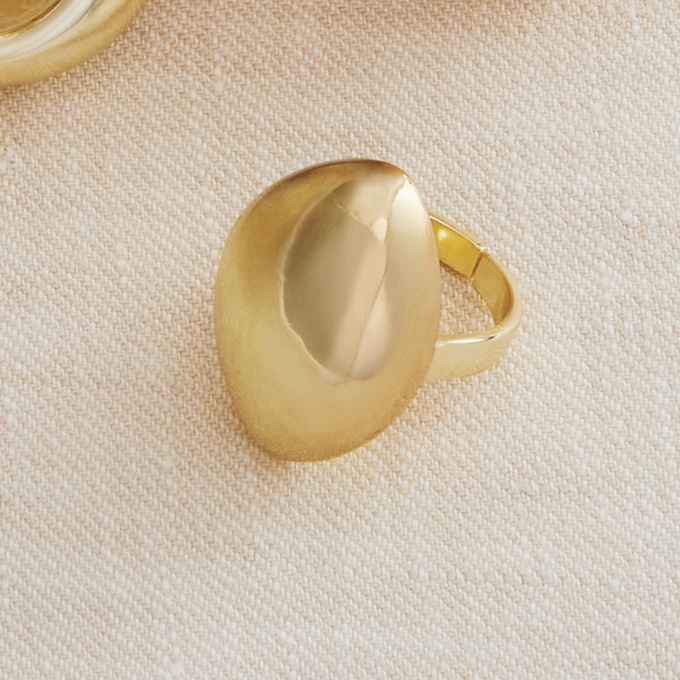 Bold Metal Adjustable Ring , , large