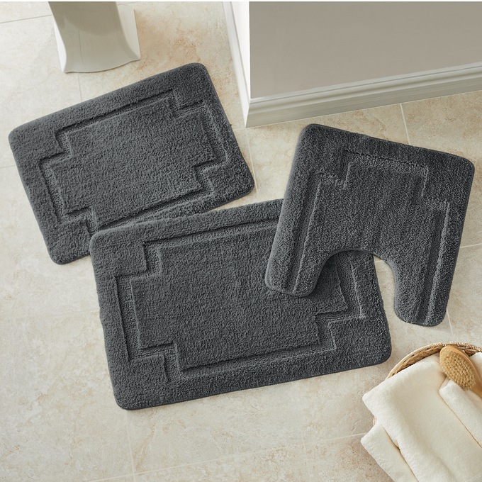 3-Piece Serene Bath Mat Set, , large