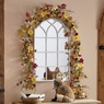 Arched White Framed Mirror, , large