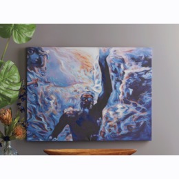 With Resilience Swimmer Wall Art, , large