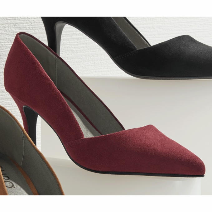 Faux-Suede Pump, , large