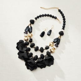 Petals Necklace &amp; Earring Set, , large