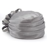 Embellished Satin Flower Turban, Silver, large