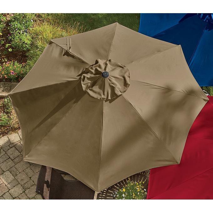 9&#39; Market Umbrella, Tan, large