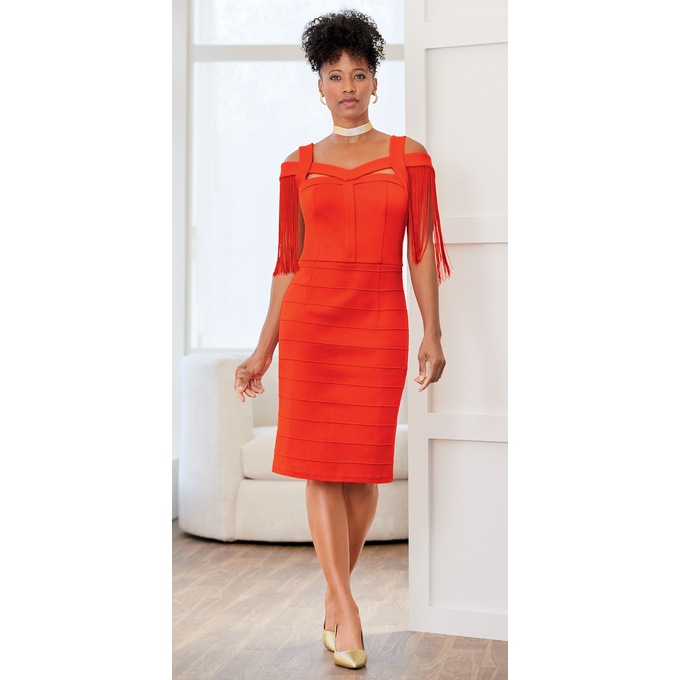 Deja Bandage Dress, , large