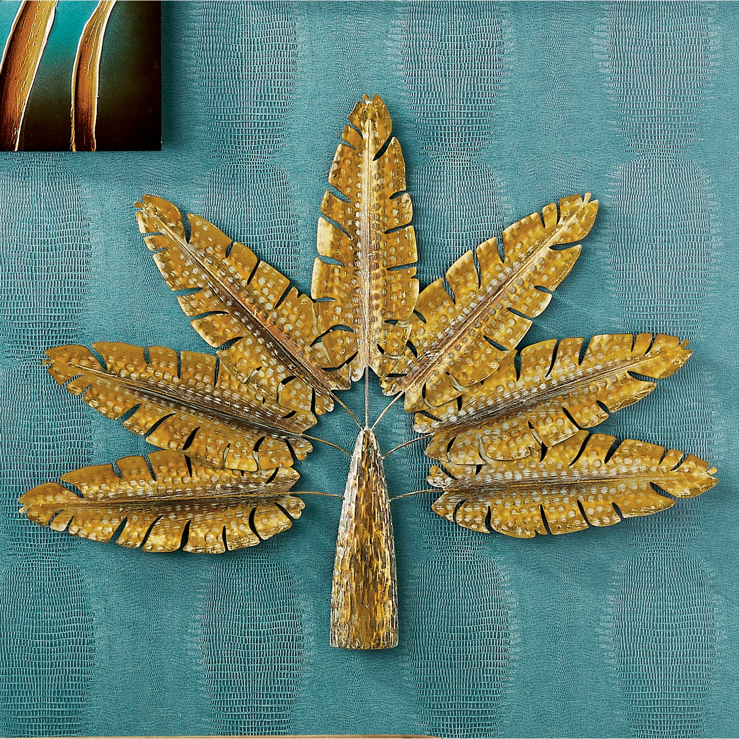 Gold Palm Tree Wall Art ASHRO
