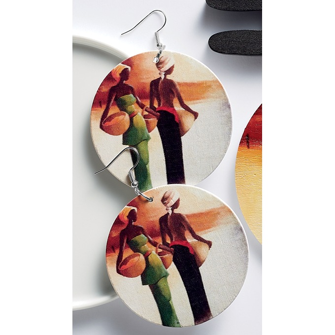 Sisters of Africa Earrings, , large