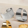 Wide Hoop Earrings, , large