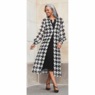 Michelyne Jacket Dress, Black White, large
