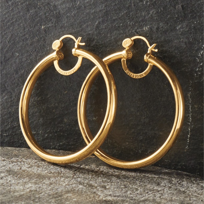 Sister Love Goldie Hoops, , large