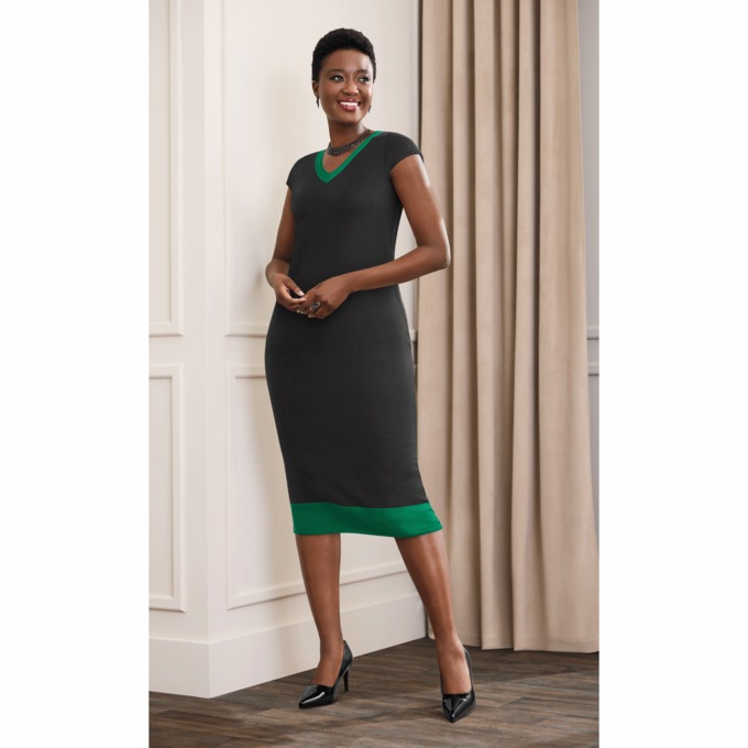Aleesha Sweater Jacket Dress, , large