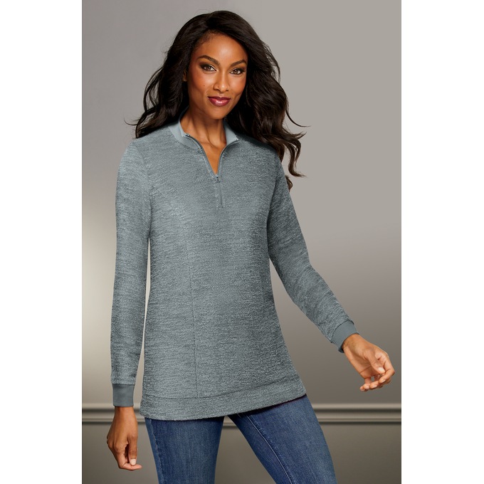 Cozy Zip Pullover, , large
