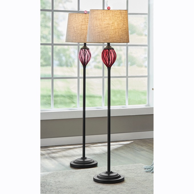 Captured Glass Floor Lamp, , large