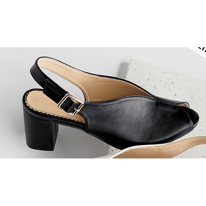Peep Toe Slingback, , large