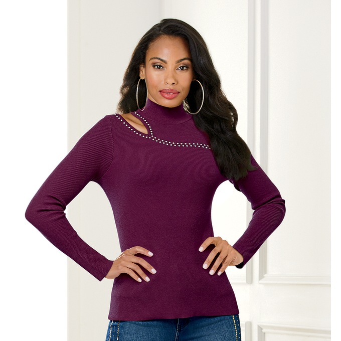 Katrina Embellished Sweater, , large