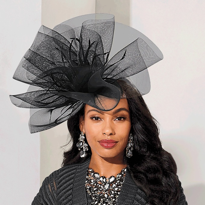 Whittall & Shon Athena Fascinator, , large