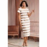 Classic Stripe Jacket Dress, , large