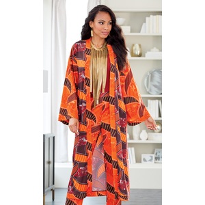 Knyla Afrocentric-Print Duster, , large