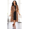 Kat Animal-Print Jacket Dress, , large