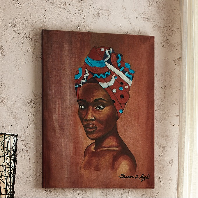 Anikka African Woman Canvas, , large