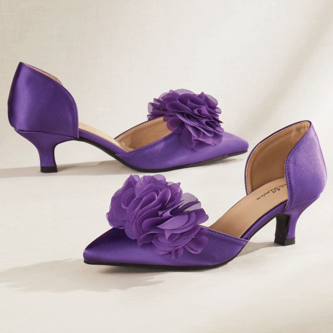 Amanda D'laurie D'Orsay Ruffle Pump, , large