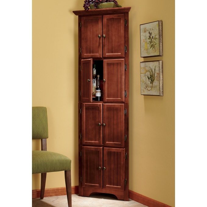 Westwick Tall Corner Storage Cabinet with 8 Doors, , large