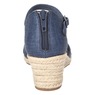 Easy Street Coast Espadrille with 2" Wedge Heel, Navy, large