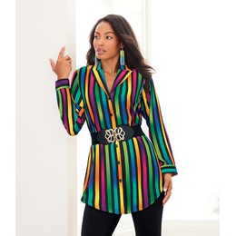 Selma Striped Shirt, , large