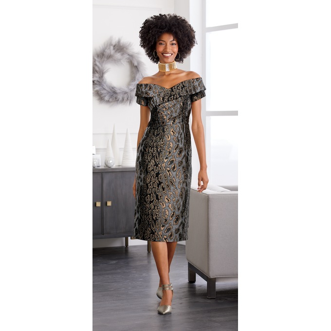 Wild Side Sheath Dress, , large