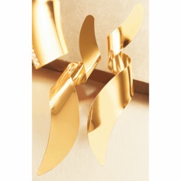 Wave Metal Earrings, , large