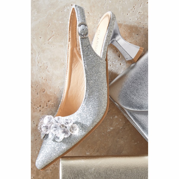 Classique Glitter Slingback, , large