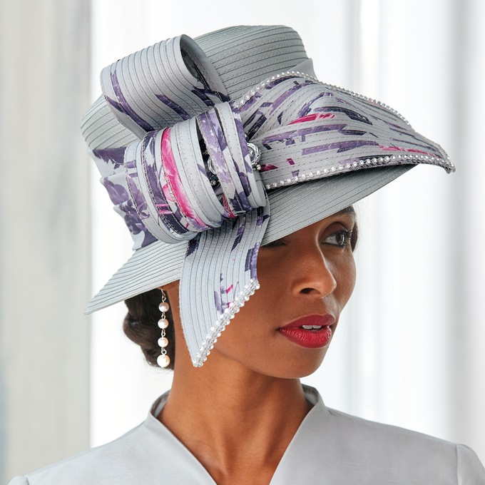 Orla Floral Hat, , large