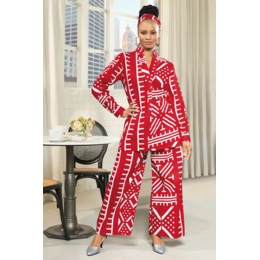 Raini Printed Pant Set with Long-Sleeve Top, , large