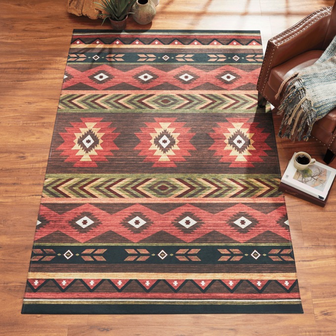 Phoenix Rug, Chocolate, large