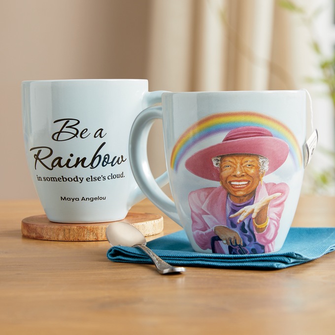 Maya Angelou Rainbow Mug, , large
