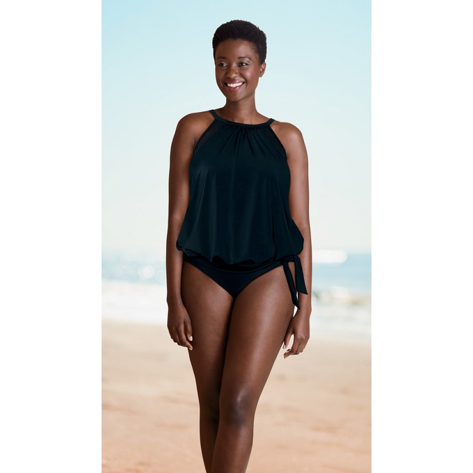 Hi-Neck Swim Top, , large