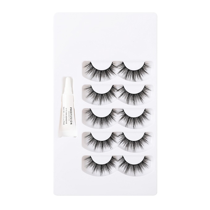 Faux Eyelash & Adhesive Set, , large
