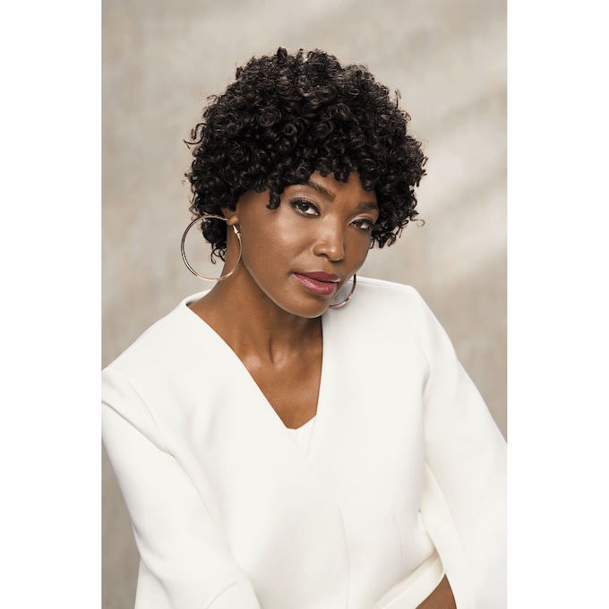 Elysse Human-Hair Wig, Off Black, large