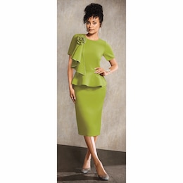 Ashriel Rosette Sheath Dress, , large