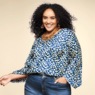 Dottie Bell-Sleeve Blouse, , large